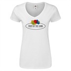 Koszulka Damska Ladies Vintage V-Neck z dużym logo