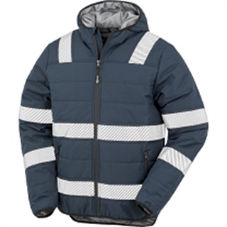 Kurtka odblaskowa unisex Safe Guard Recycled Ripstop Jacket Hoody R500X, 100% Recycled Polyester, 200 g